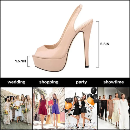 VALORIA | Women’s fashionable platform high heel sandals elevated silhouette