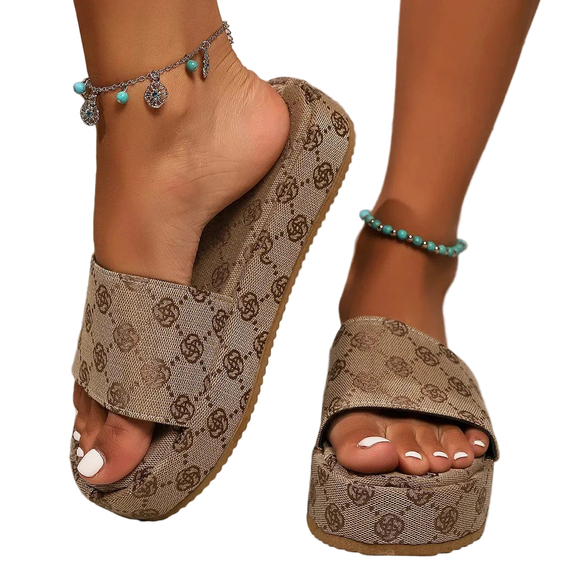 VALORIA | Women’s fashionable platform slide sandals versatile warm-weather footwear