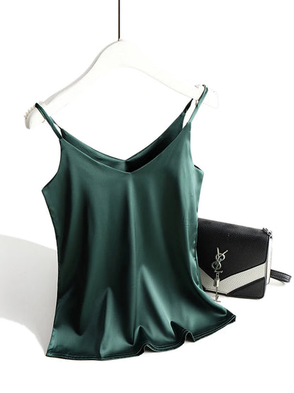 VALORIA | Women’s fashionable satin halter cami top for parties, date nights and special occasions