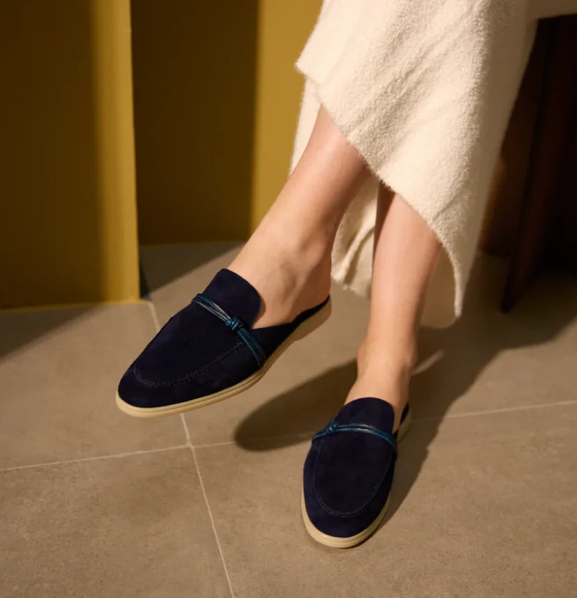 VALORIA | Women’s fashionable suede slip-on loafers timeless elegant appeal