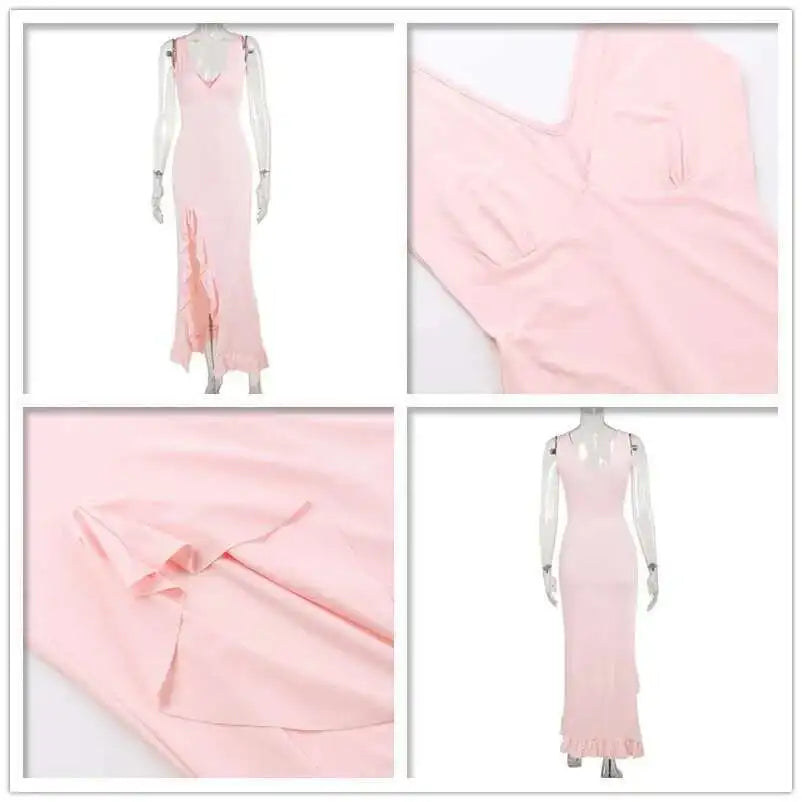 VALORIA | Women’s flattering high slit midi dress designed for timeless elegance and all-day comfort