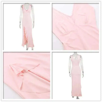 VALORIA | Women’s flattering high slit midi dress designed for timeless elegance and all-day comfort