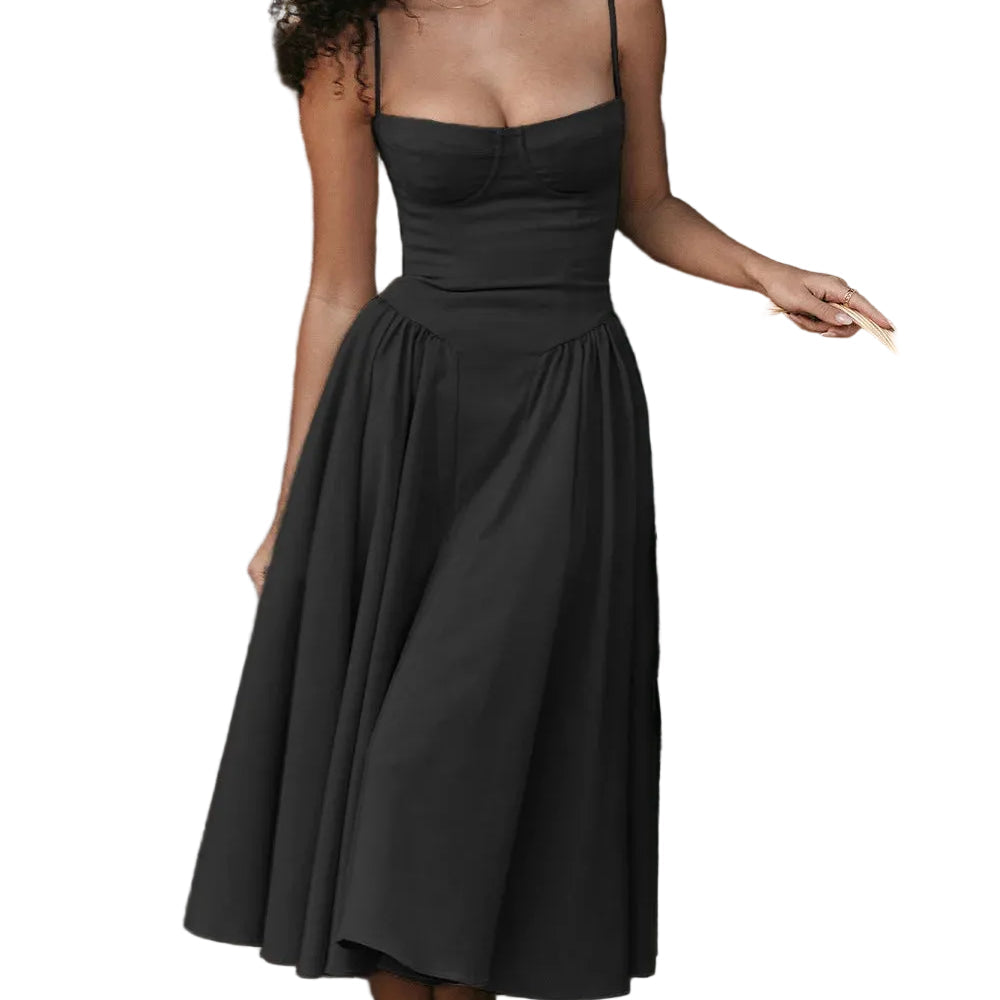 VALORIA | Women’s flattering pleated dress designed for celebrations, brunches and evening events