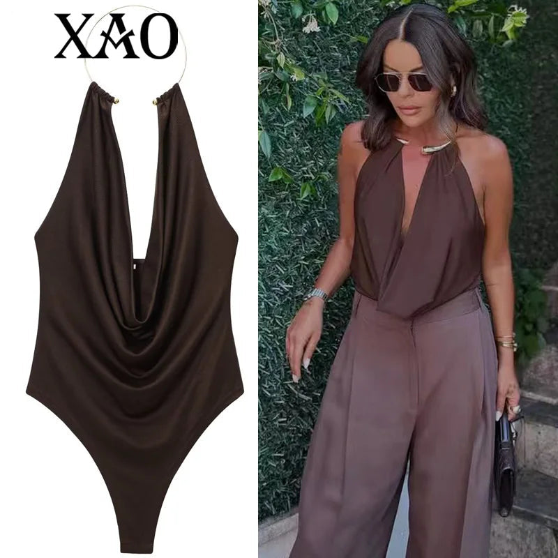 VALORIA | Women’s halter backless bodysuit