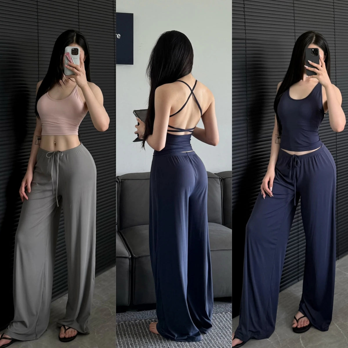 VALORIA | Women’s high waist wide leg joggers