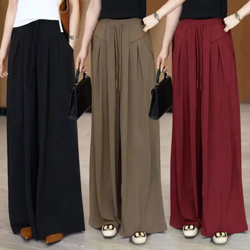 VALORIA | Women’s ice silk wide leg pants