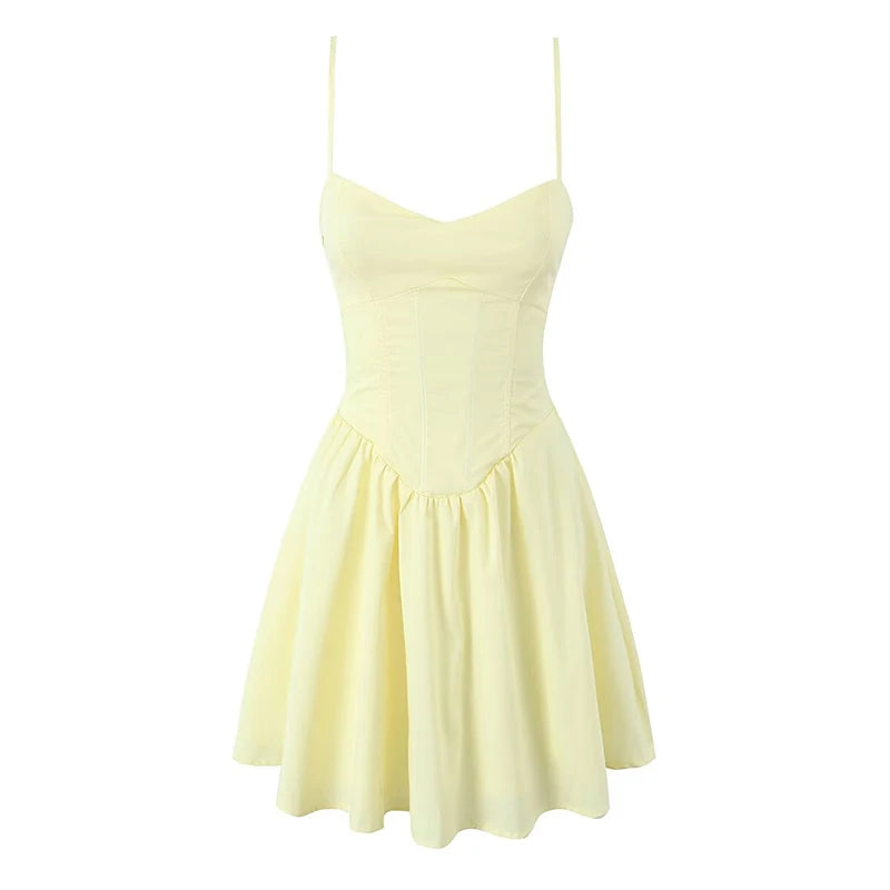 VALORIA | Women’s lace-up fit & flare dress