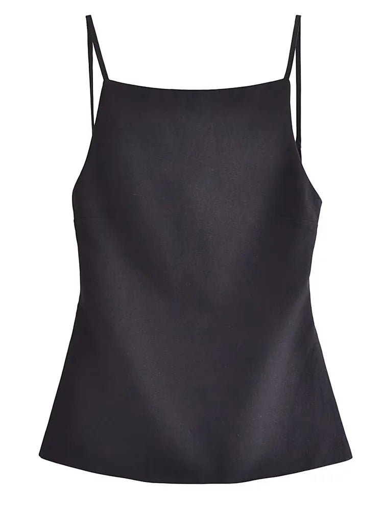 VALORIA | Women’s lightweight backless tank top offering breathable comfort and modern style
