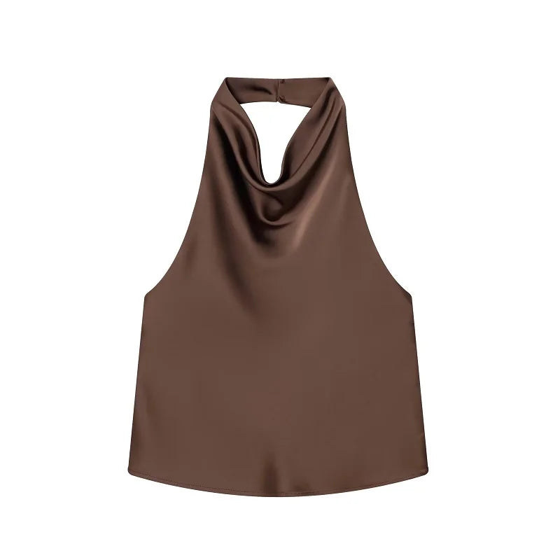 VALORIA | Women’s lightweight satin camisole pairing beautifully with skirts, trousers and jeans