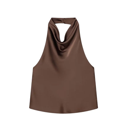 VALORIA | Women’s lightweight satin camisole pairing beautifully with skirts, trousers and jeans