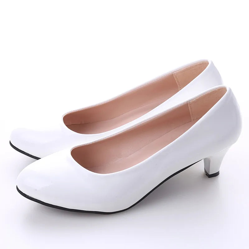 VALORIA | Women’s modern mid-heel office pumps sophisticated office style
