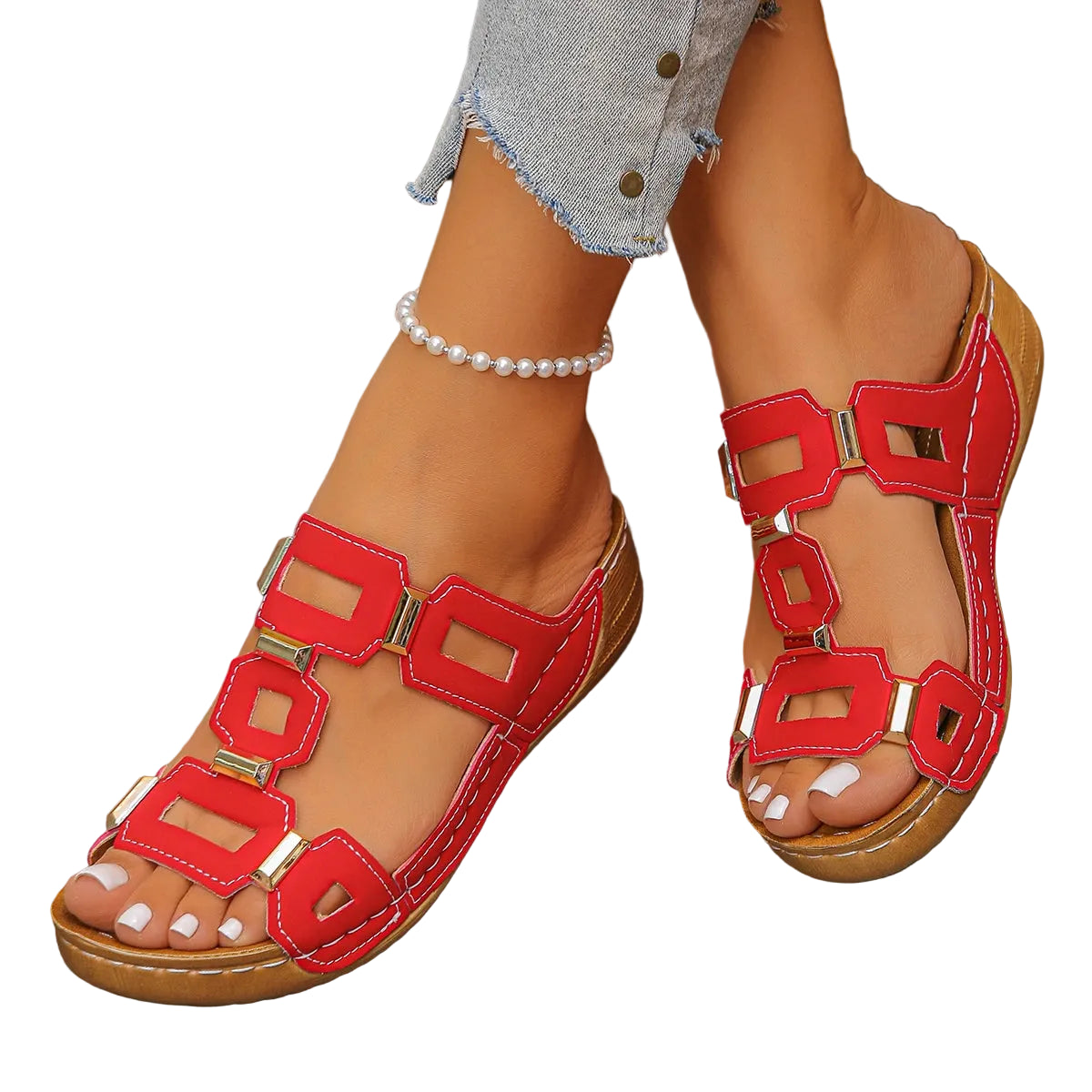 VALORIA | Women’s non-slip lightweight slip-on sandals for outdoor walking