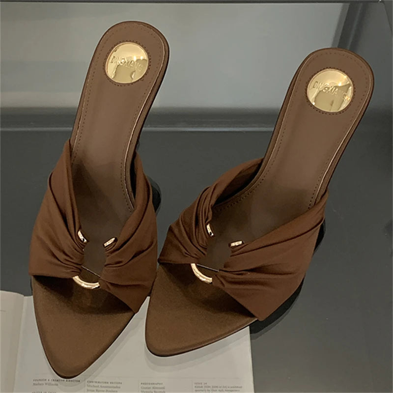 VALORIA | Women’s open toe heeled slides