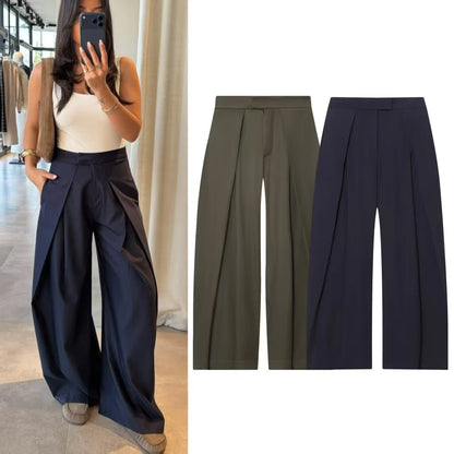 VALORIA | Women’s pleated wide leg pants