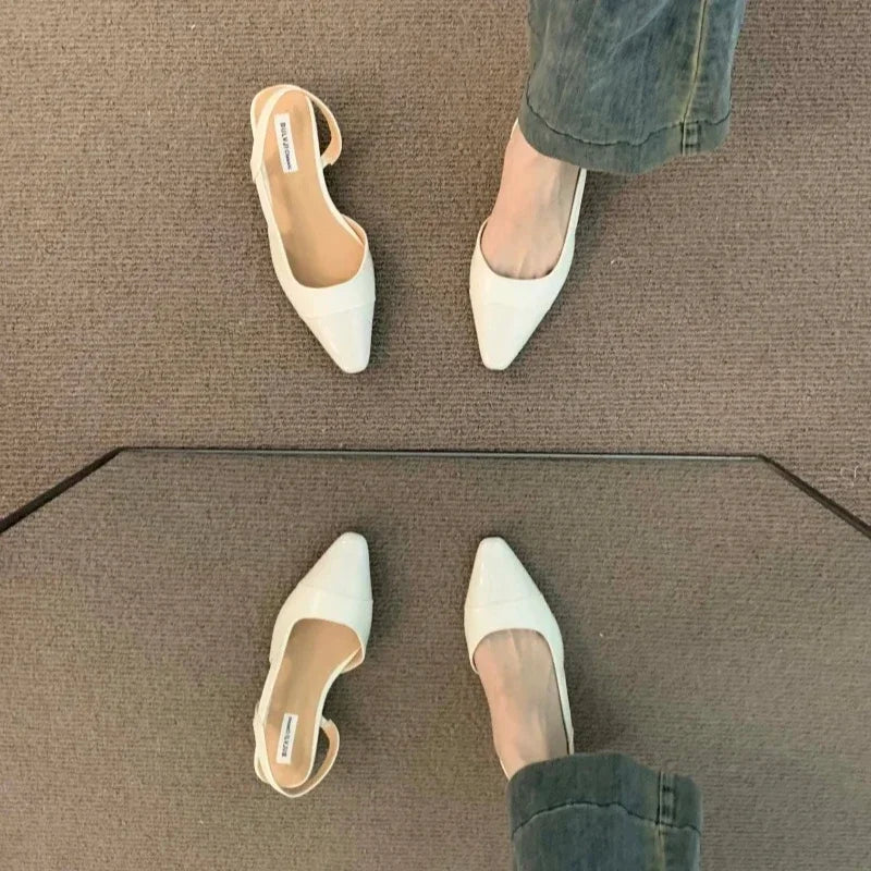 VALORIA | Women’s pointed-toe low heel sandals elegant everyday design