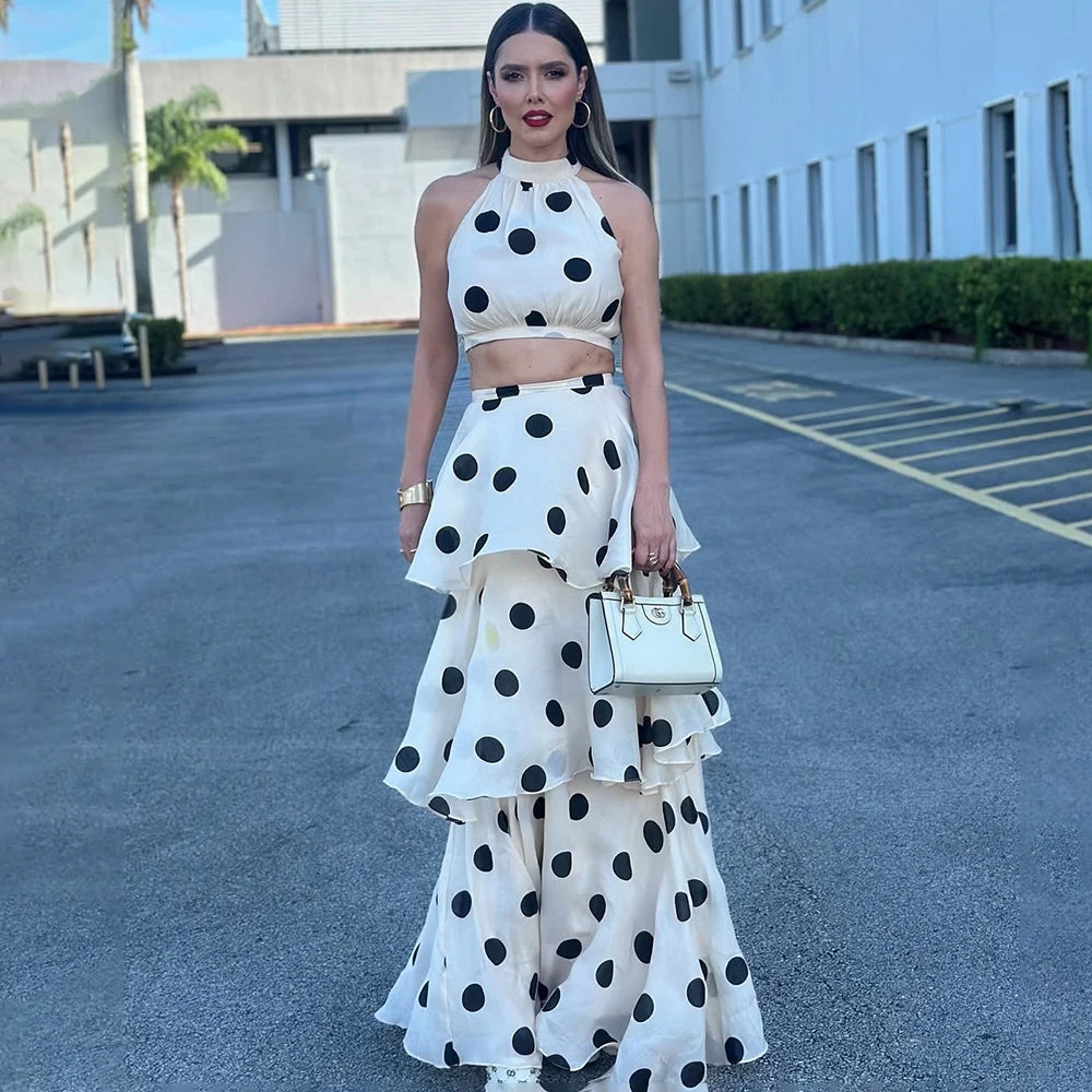 VALORIA | Women’s polka dot 2-piece dress set