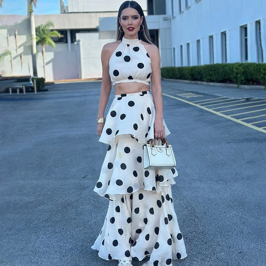 VALORIA | Women’s polka dot 2-piece dress set