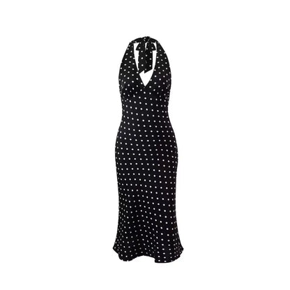 VALORIA | Women’s polka dot halter dress