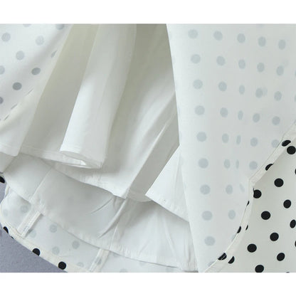 VALORIA | Women’s polka dot halter mini dress ideal for pairing with sandals, heels and summer accessories