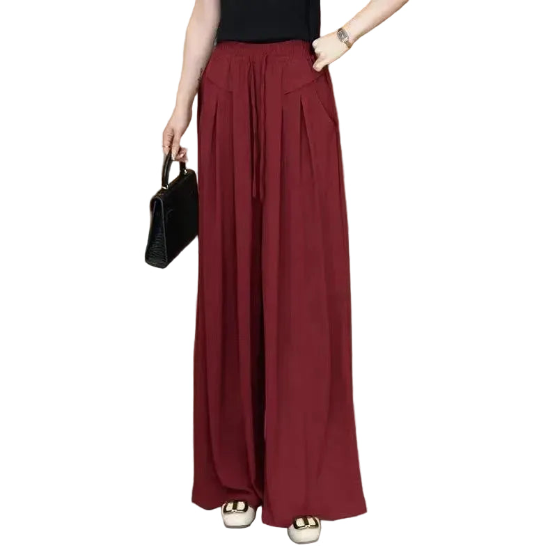 VALORIA | Women’s premium breathable ice silk trousers for casual everyday wear