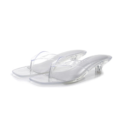 VALORIA | Women’s premium crystal square toe flip flops for casual and dressy occasions