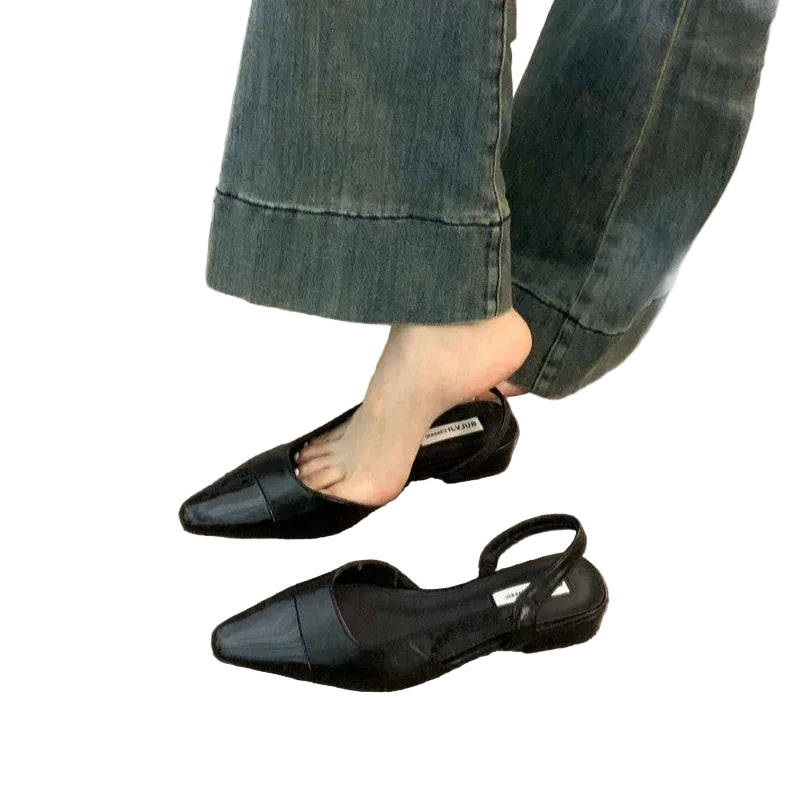 VALORIA | Women’s premium pointed-toe low heel sandals refined silhouette