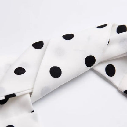 VALORIA | Women’s premium polka dot halter dress with flattering feminine silhouette