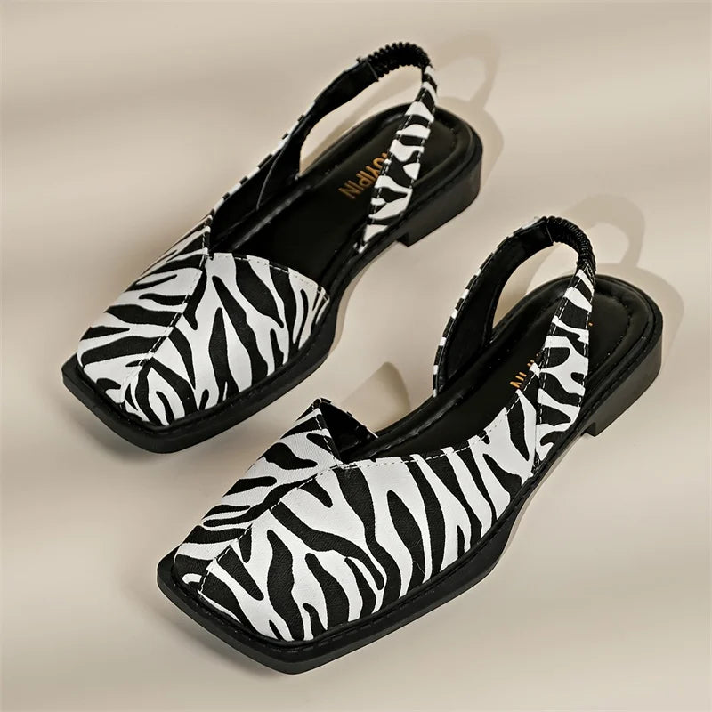 VALORIA | Women’s premium retro square toe sandals minimalist fashion style