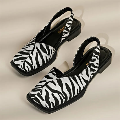 VALORIA | Women’s premium retro square toe sandals minimalist fashion style
