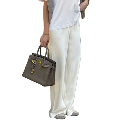 VALORIA | Women’s premium satin wide leg pants for office and evening wear