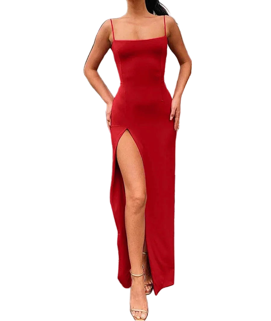 VALORIA | Women’s premium spaghetti strap bodycon dress with flattering fitted design