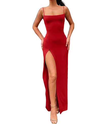VALORIA | Women’s premium spaghetti strap bodycon dress with flattering fitted design