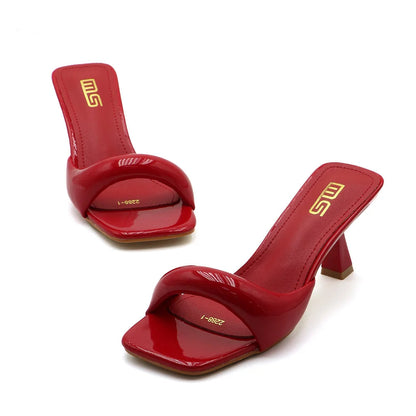VALORIA | Women’s premium square toe slingback heels for office and evening outfits