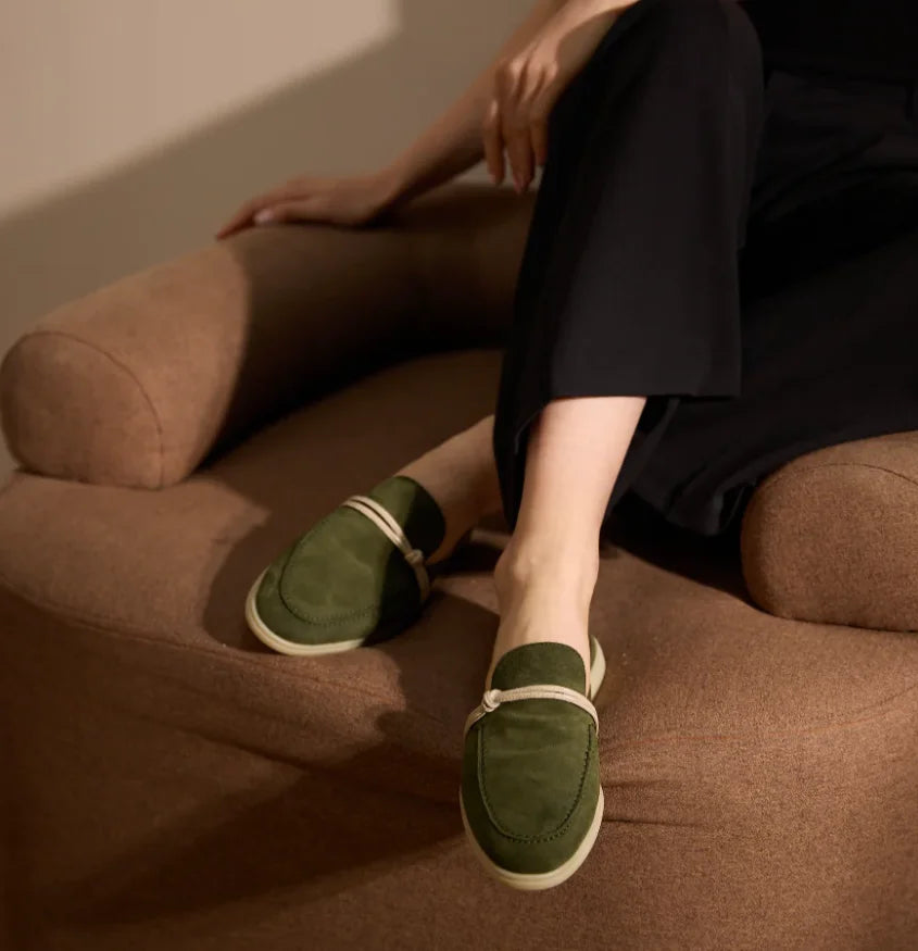 VALORIA | Women’s premium suede slip-on loafers refined classic silhouette