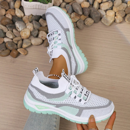 VALORIA | Women’s premium two-tone casual sneakers cushioned sole support