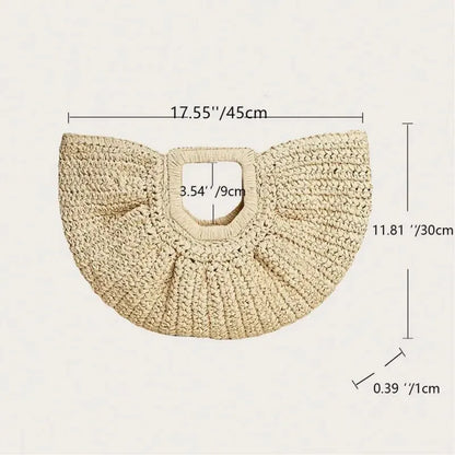 VALORIA | Women’s premium woven straw shoulder bag for beach and resort wear