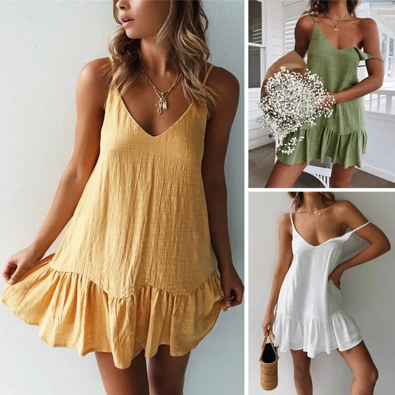 VALORIA | Women’s ruffle mini sundress