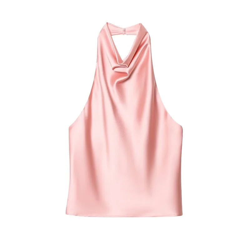 VALORIA | Women’s silky halter camisole designed for effortless sophistication and comfort