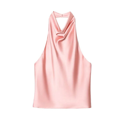 VALORIA | Women’s silky halter camisole designed for effortless sophistication and comfort