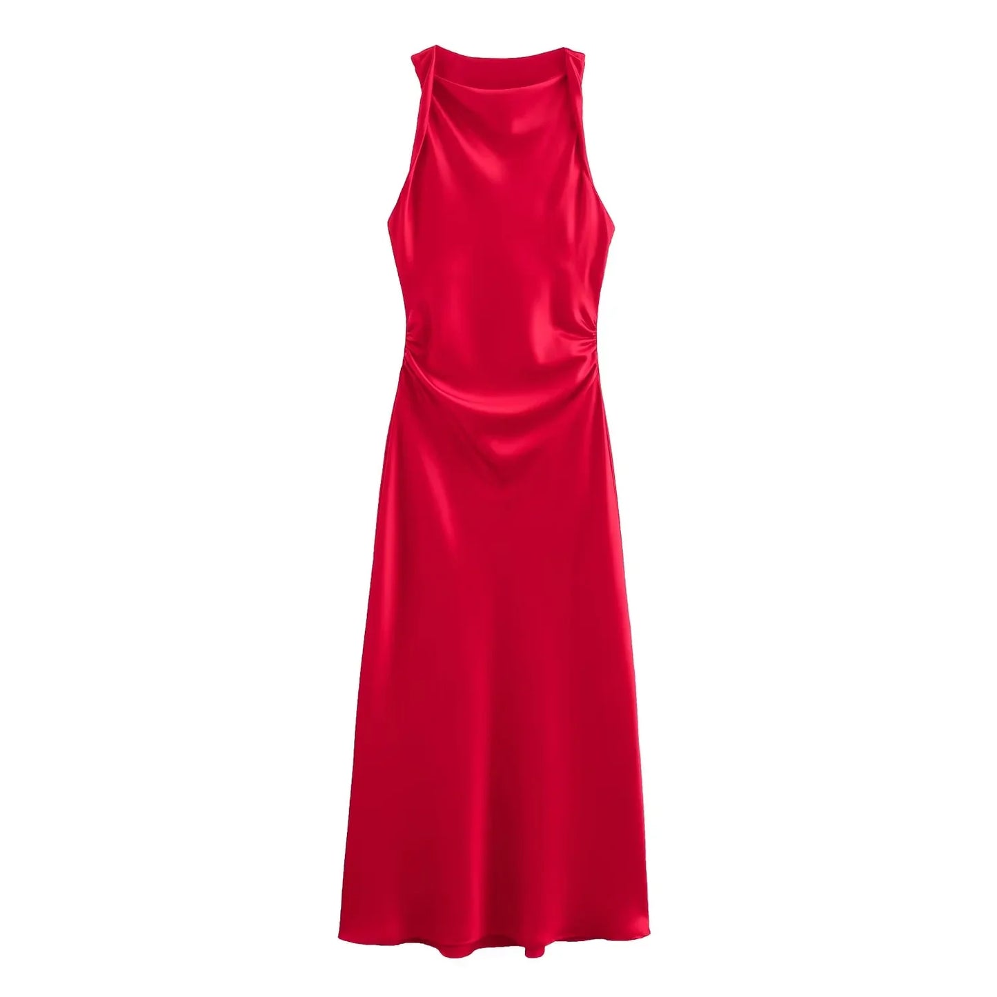 VALORIA | Women’s silky midi dress ideal for celebrations, dinners and evening occasions
