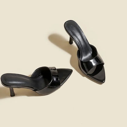 VALORIA | Women’s sleek pointed heel slides refined feminine design
