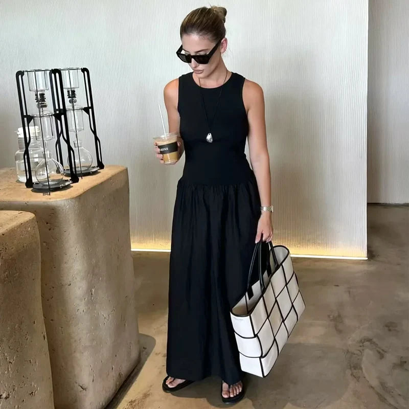 VALORIA | Women’s sleeveless A-line maxi dress