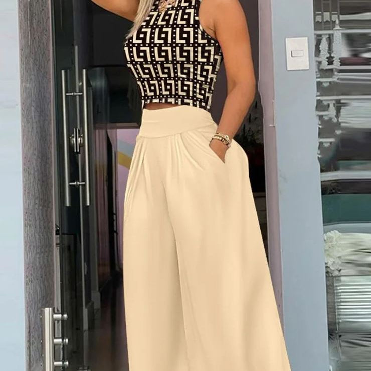 VALORIA | Women’s sleeveless wide leg set