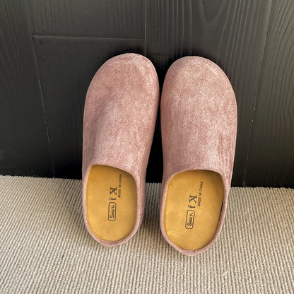VALORIA | Women’s soft retro suede mules lightweight comfort fit