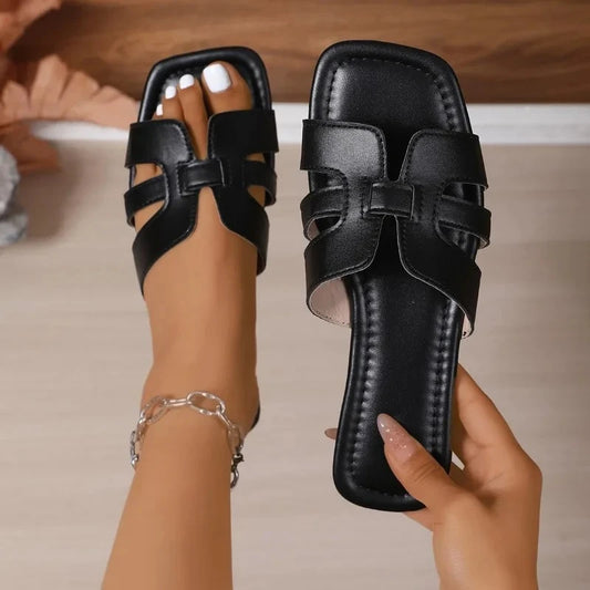 VALORIA | Women’s square toe flat slippers