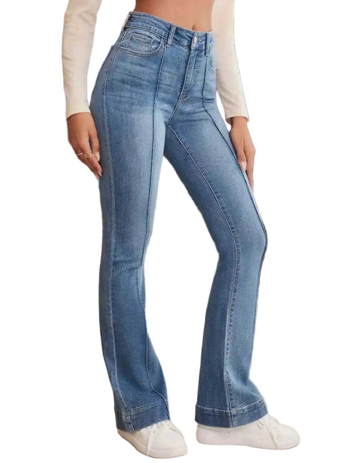 VALORIA | Women’s stretchy flared denim jeans for comfortable everyday wear