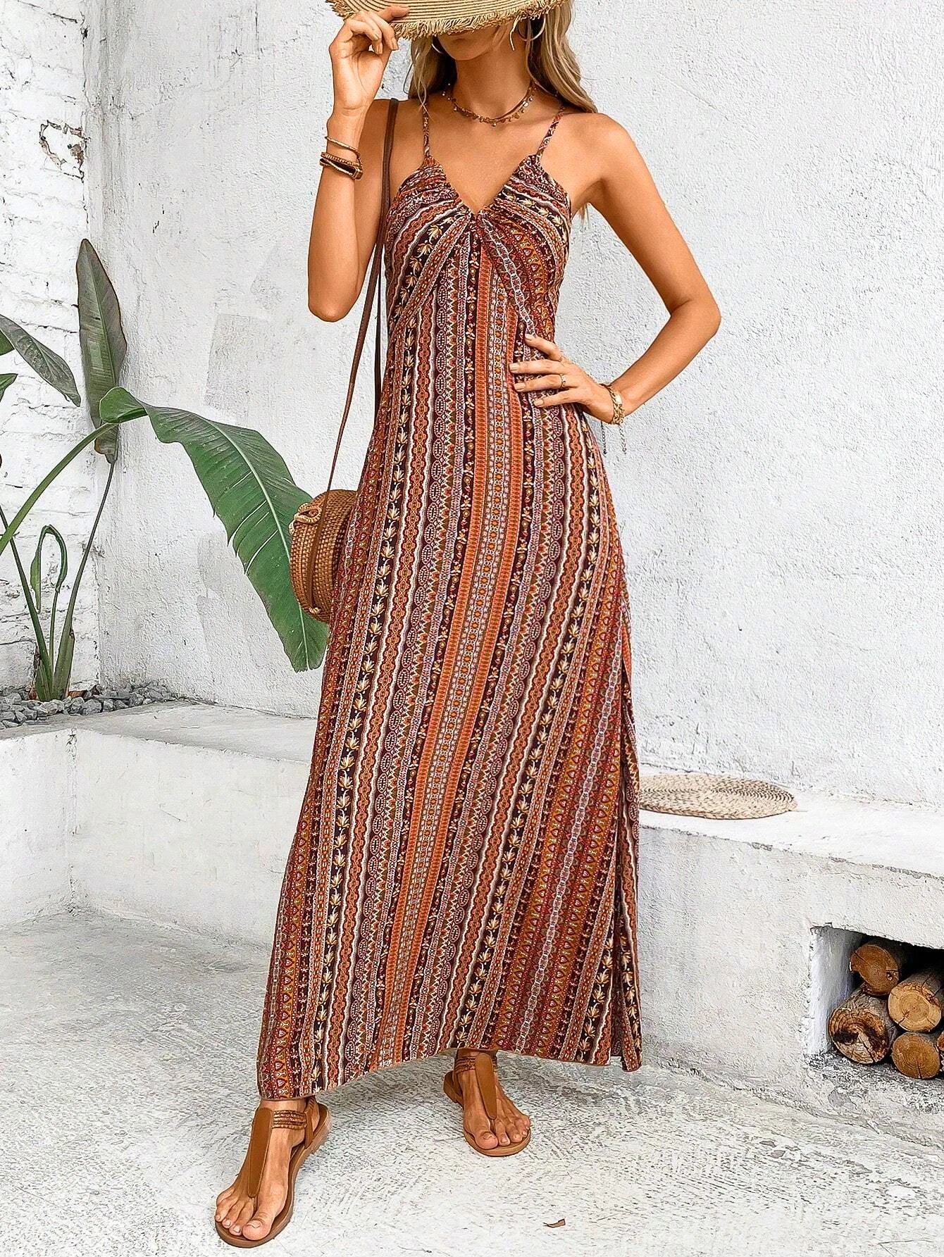 VALORIA | Women’s stylish boho-inspired maxi dress designed for comfort and timeless elegance