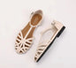 VALORIA | Women’s stylish cross strap flat sandals modern look