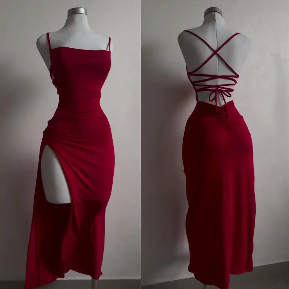 VALORIA | Women’s stylish halter neck bodycon dress fitted silhouette