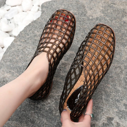 VALORIA | Women’s stylish jelly cut-out sandals casual beach look